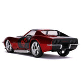 Auto Corvette Stingray (HARLEY QUINN Theme) 1969 1:32 Jada Toys JT-32095