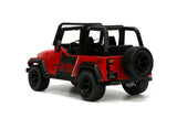 Auto Jeep Wrangler - Glossy Red w/Black 1992  1:24 Jada Toys JT-33851