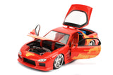 Auto ORANGE JULIUS's Mazda RX-7 FF 1:24 Jada Toys JT-30747 Caja x 4