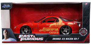 Auto ORANGE JULIUS's Mazda RX-7 FF 1:24 Jada Toys JT-30747 Caja x 4