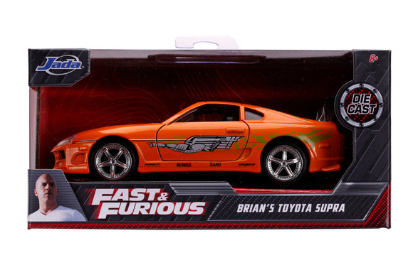 Auto BRIAN's Toyota Supra Orange FF 1:32 Jada Toys JT-97345