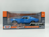 Auto Escala Ford Mustang 1970 - Color Skay Blue - 1:24 - Motor Max - 73303AC