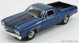 Auto Escala Chevy El Camino 1970 - Color Blue - SS 396 - 1:24 - Motor Max - 79347AC