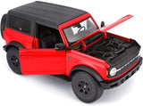 Auto Ford Bronco Wildtrak version de 2 puertas ROJO - NEGRO