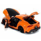 Auto Toyota Supra 2020 Hans FF9 1:24 Jada Toys JT-32097 Caja x 4