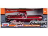 Auto Ford F-100 Pickup 1969 Metallic Red 1:24 Motor max