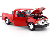 Auto Ford F-150 XLT Flareside SuperCab 2001 Red 1:24 Motor max