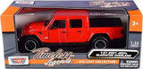 Auto Jeep Gladiator Overland ( Hard Top ) 2021 Red 1:27 Motormax