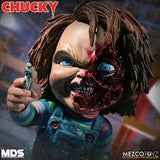 FIGURA CHUCKY PVC 15" TALKIN A NEGRA MEZCO MC-78103