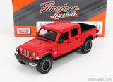 Auto Jeep Gladiator Overland ( Hard Top ) 2021 Red 1:27 Motormax