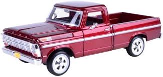 Auto Ford F-100 Pickup 1969 Metallic Red 1:24 Motor max