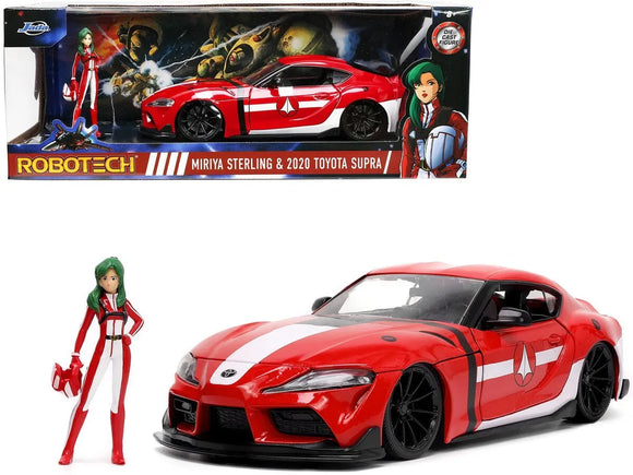 Auto ROBOTECH  2020 Toyota Supra w/MIRIYA STERLING 1:24 Jada Toys JT-33679