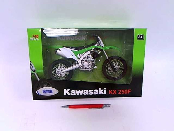 Moto Kawasaki 2017 KX 250 1:10 Verde Welly WL-62813W