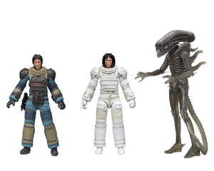 Figura Aliens 4Aniversario Giger,Lamber,Ripley 7" Neca  NC-51709