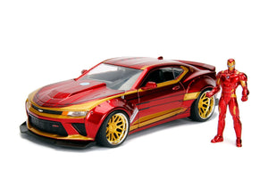 Auto  Chevy Camaro SS 2016 con fig Iron Man 1:24 JADA JT- 99724